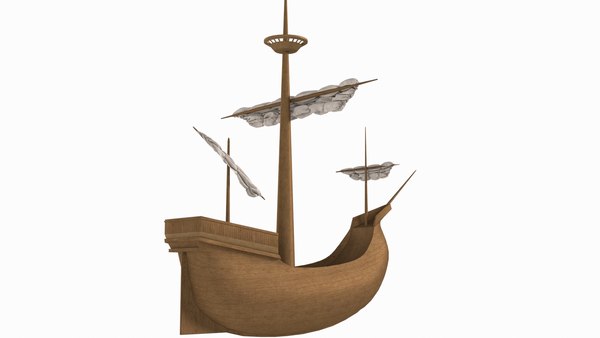 свободно 3D модель Средневековый игрушечный корабль 3D модель ...