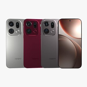 3D Oppo Find X9 Pro All Color model