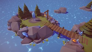 Low Poly Fantasy Battle Arena
