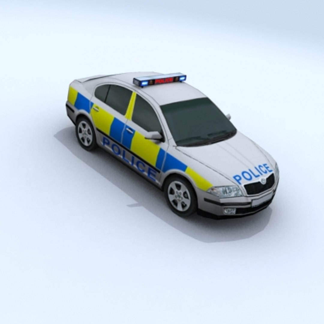 Skoda Octavia Cop Vehicle Car 3d 3ds