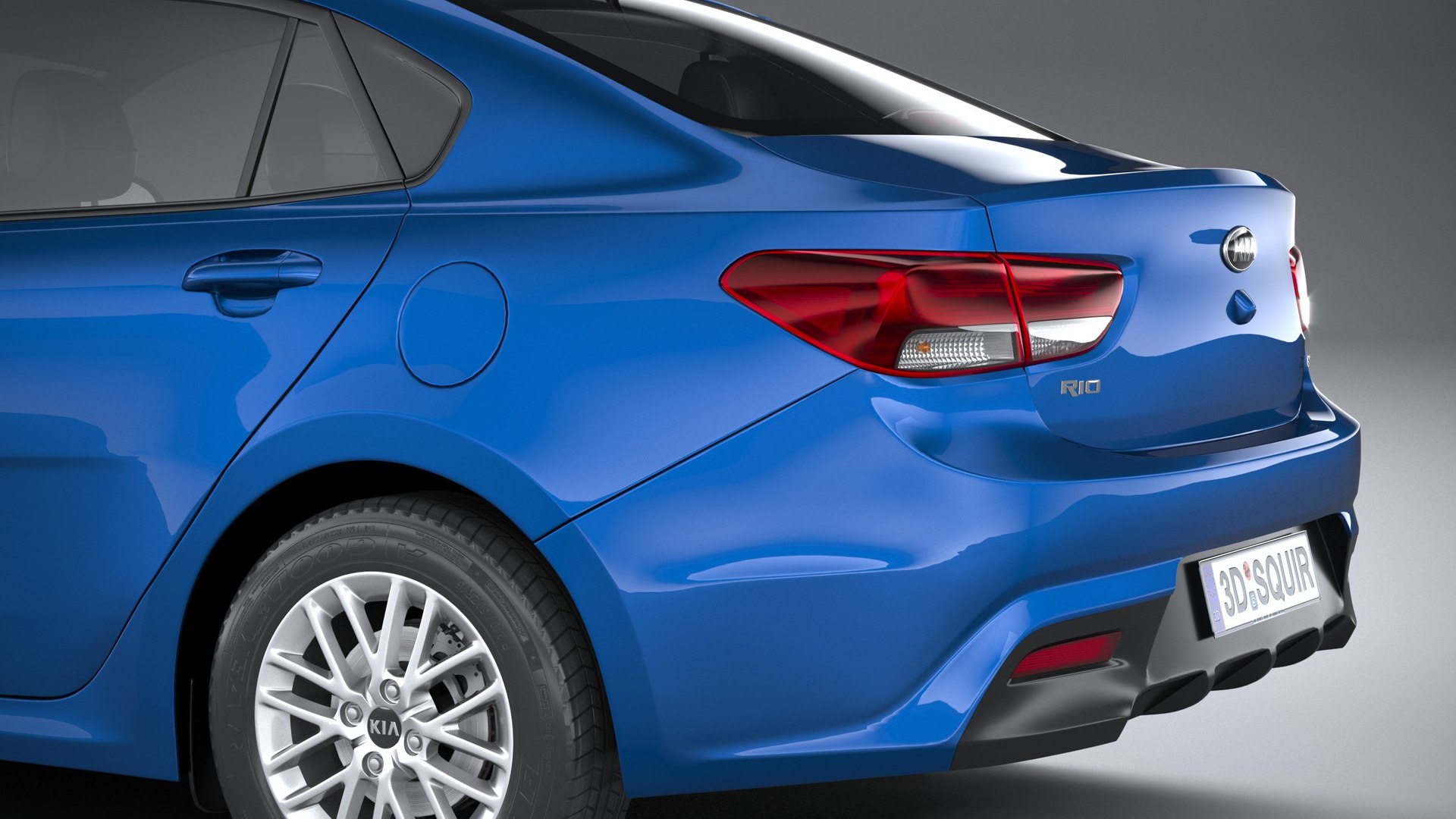 3D kia rio sedan model - TurboSquid 1520111