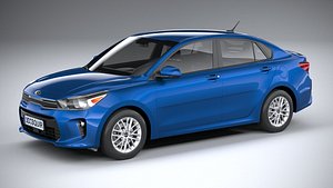 3D kia rio sedan model