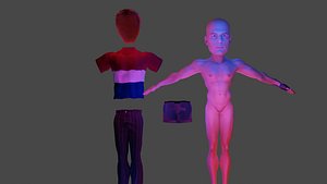 Human and cloth model