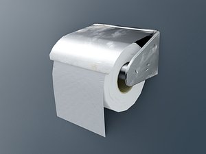 Low-Poly Dirty Toilet Paper