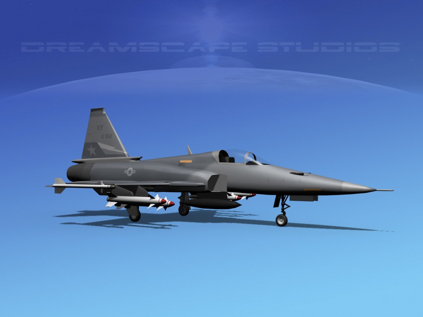 Northrop Tigershark F-20 Fighter 3d Model
