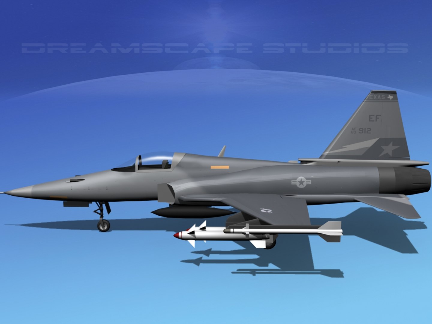 Northrop Tigershark F-20 Fighter 3d Model