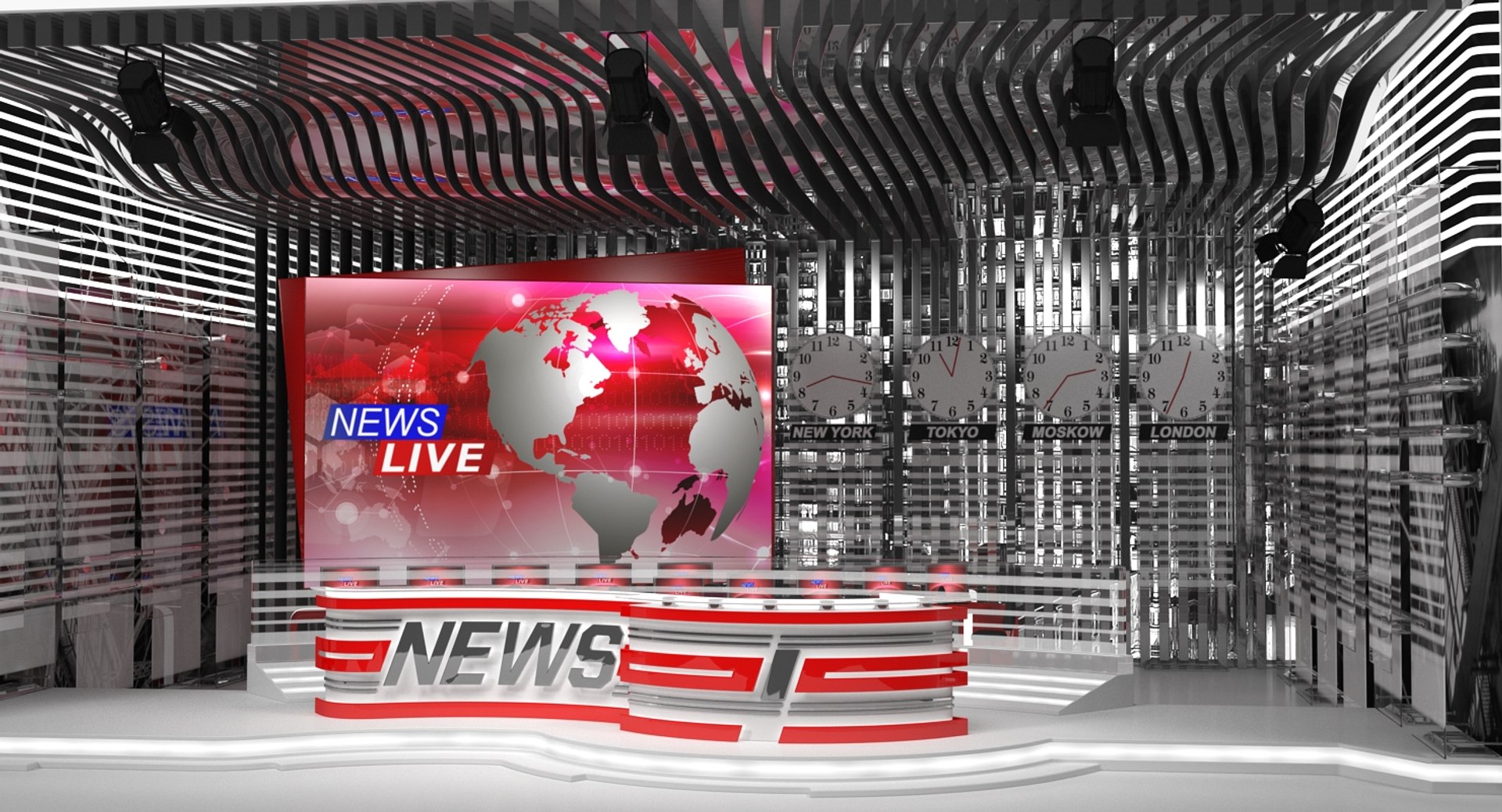 Big TV Studio 3D model preview