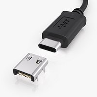 USB 3-1 Type C Male and Female Connector