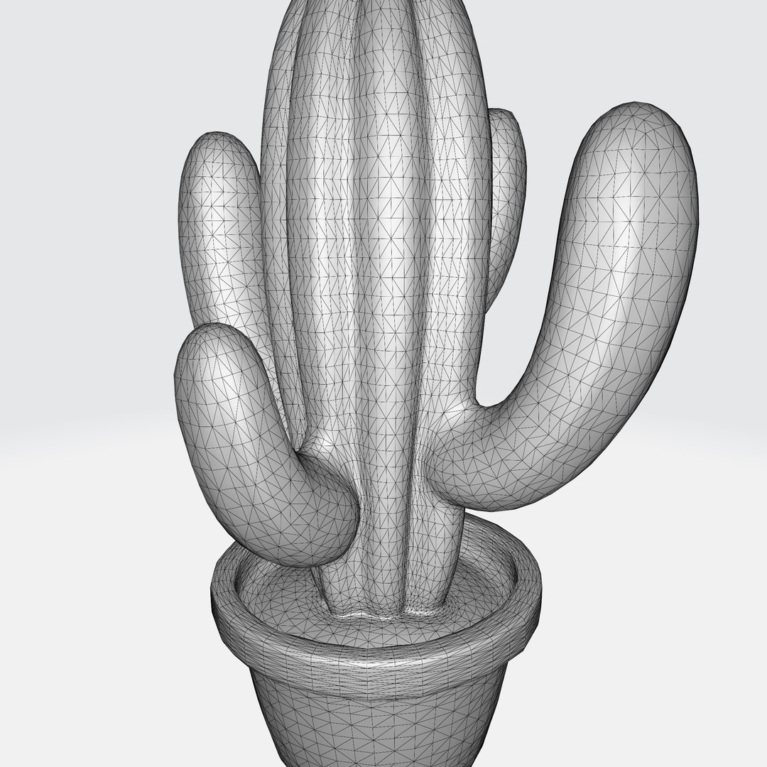 Vibrant Cactus In Terracotta Pot 3D Model - TurboSquid 2276156