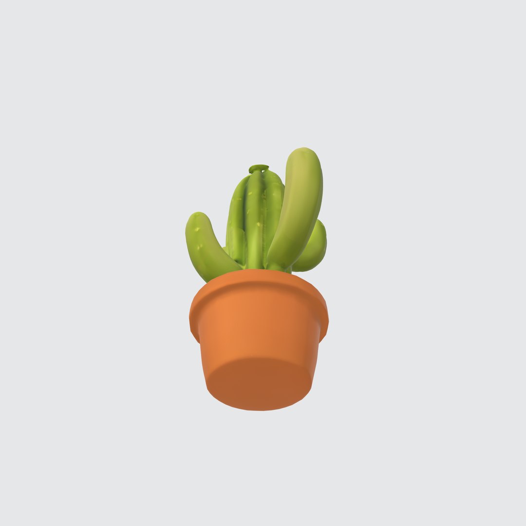 Vibrant Cactus In Terracotta Pot 3D Model - TurboSquid 2276156