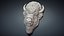 Bison Face Bas-relief Animal Sculpture 3D model