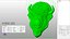 Bison Face Bas-relief Animal Sculpture 3D model