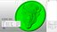 Bison Face Bas-relief Animal Sculpture 3D model