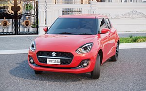 Suzuki swift 3d model rigged animated