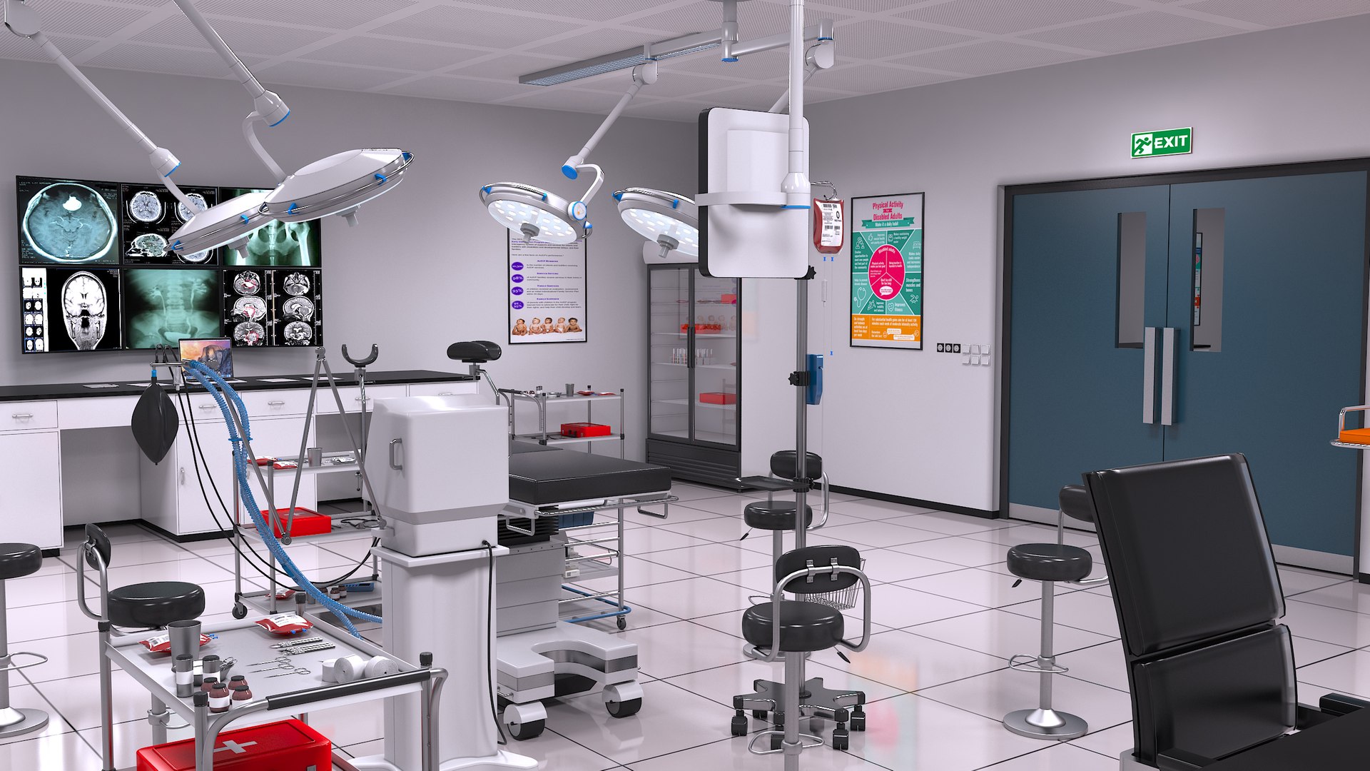 3D Gynecology Room Model - TurboSquid 1967798