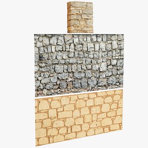 3D Ancient Walls Collection V1