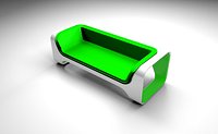 Green sofa