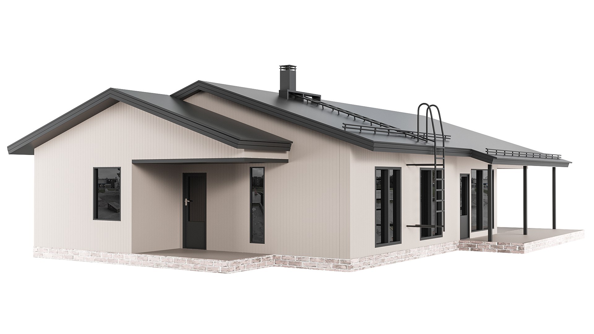 3D Model Home Design 22 For Exterior - TurboSquid 2395851