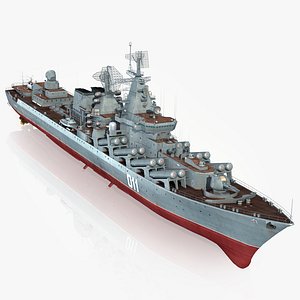 Cruiser Slava Class Varyag 011 3D model
