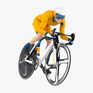Track Cyclist Animated HQ Standard License 3D model