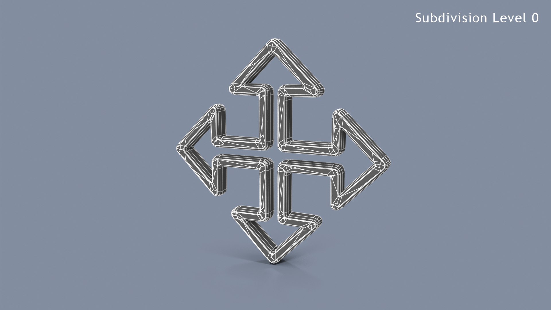 Move Cursor Symbol Gold 3D Model - TurboSquid 2066705