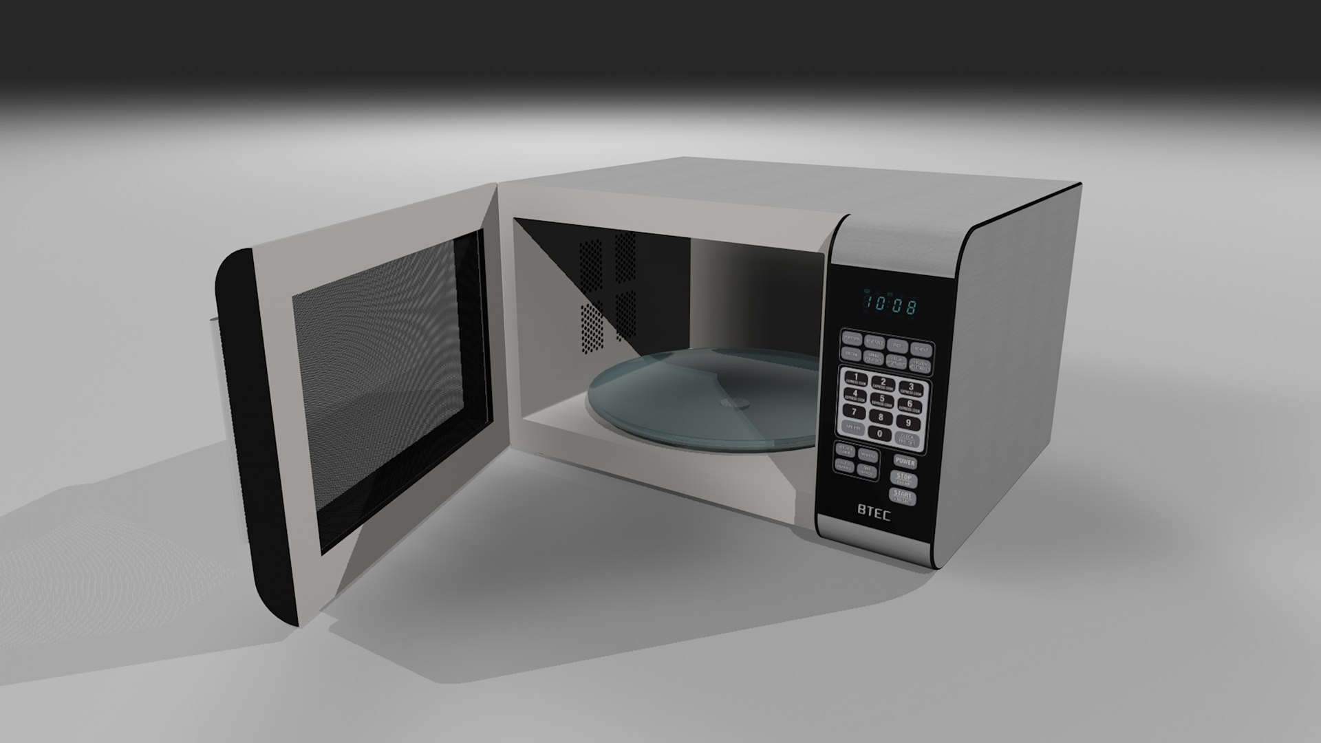 Door Microwave Open 3d Model