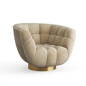 3D essex swivel armchair