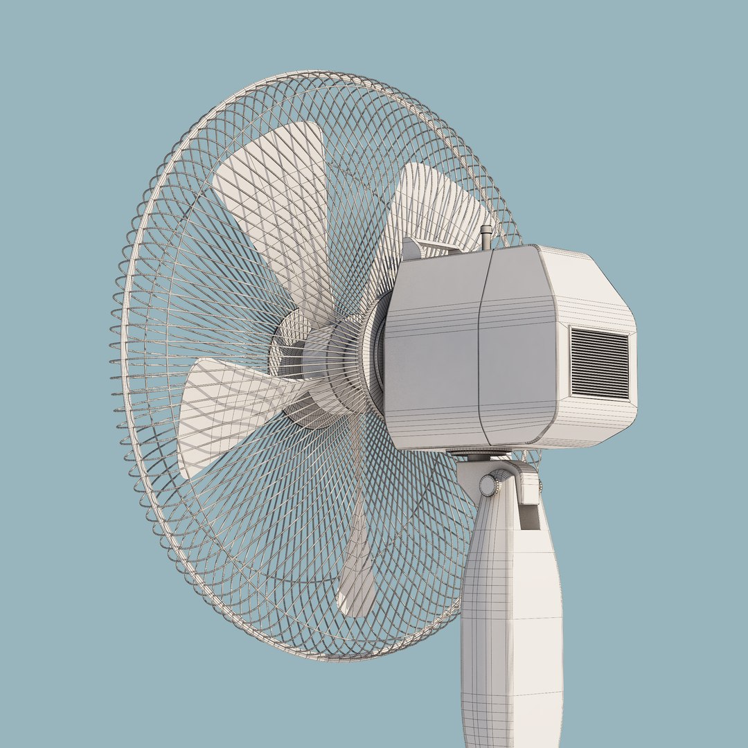 3D Household Fan Working Model - TurboSquid 1638571