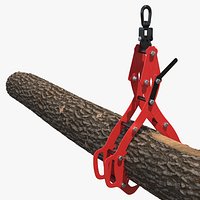 Timber Lifting Tongs with Log