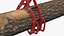 Timber Lifting Tongs with Log model