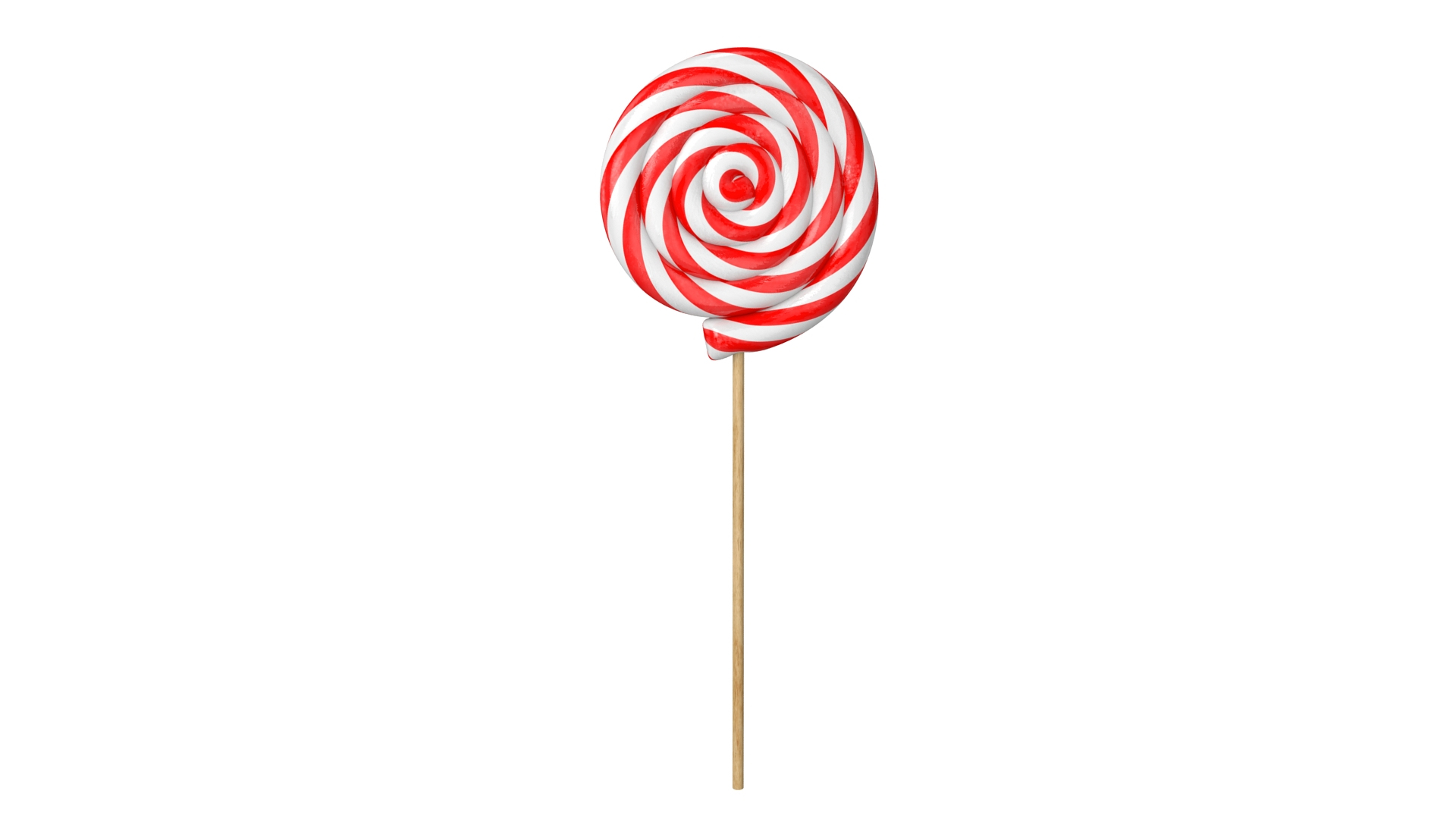 3D Swirl Lollipop Christmas Model - TurboSquid 1645009