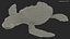 Baby Sea Turtle Gray 3D model