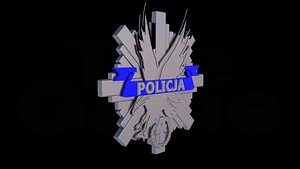 3D polish anti-terrorist police badge
