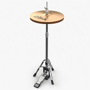 hi-hat cymbal 3D