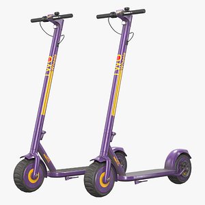 Sharing Electric Scooter High and Low Poly PBR
