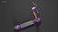 Sharing Electric Scooter High and Low Poly PBR