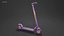 Sharing Electric Scooter High and Low Poly PBR