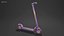 Sharing Electric Scooter High and Low Poly PBR