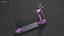 Sharing Electric Scooter High and Low Poly PBR