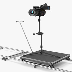 Tripod Dolly Rig with Onboard Camera model