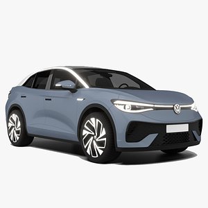 3D Volkswagen ID5 3D Model Electric Coupe SUV Vehicle
