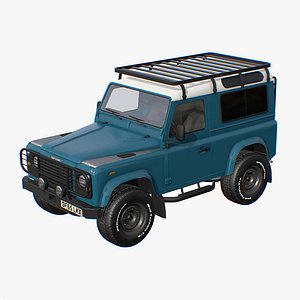 3D Land Rover Defender 90 model