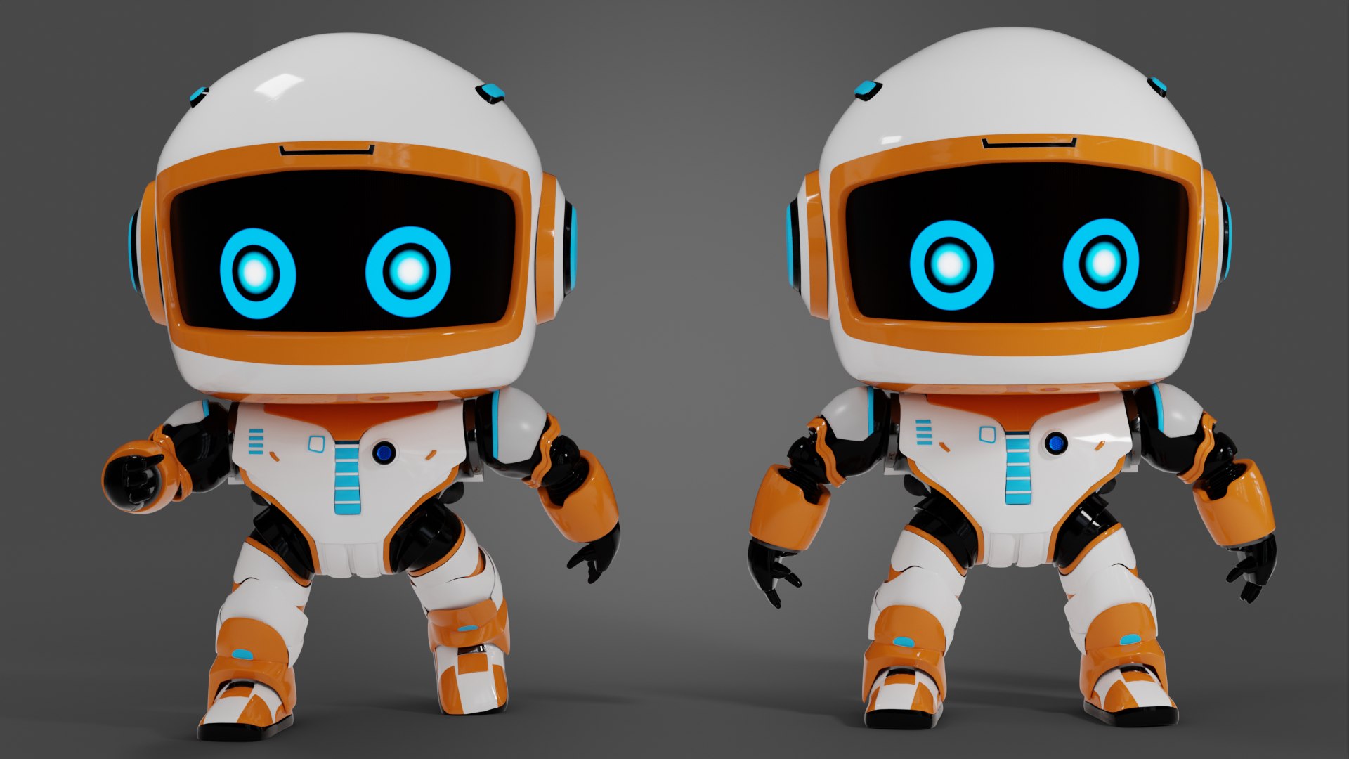 Robot In Space 3d Turbosquid 2215857 