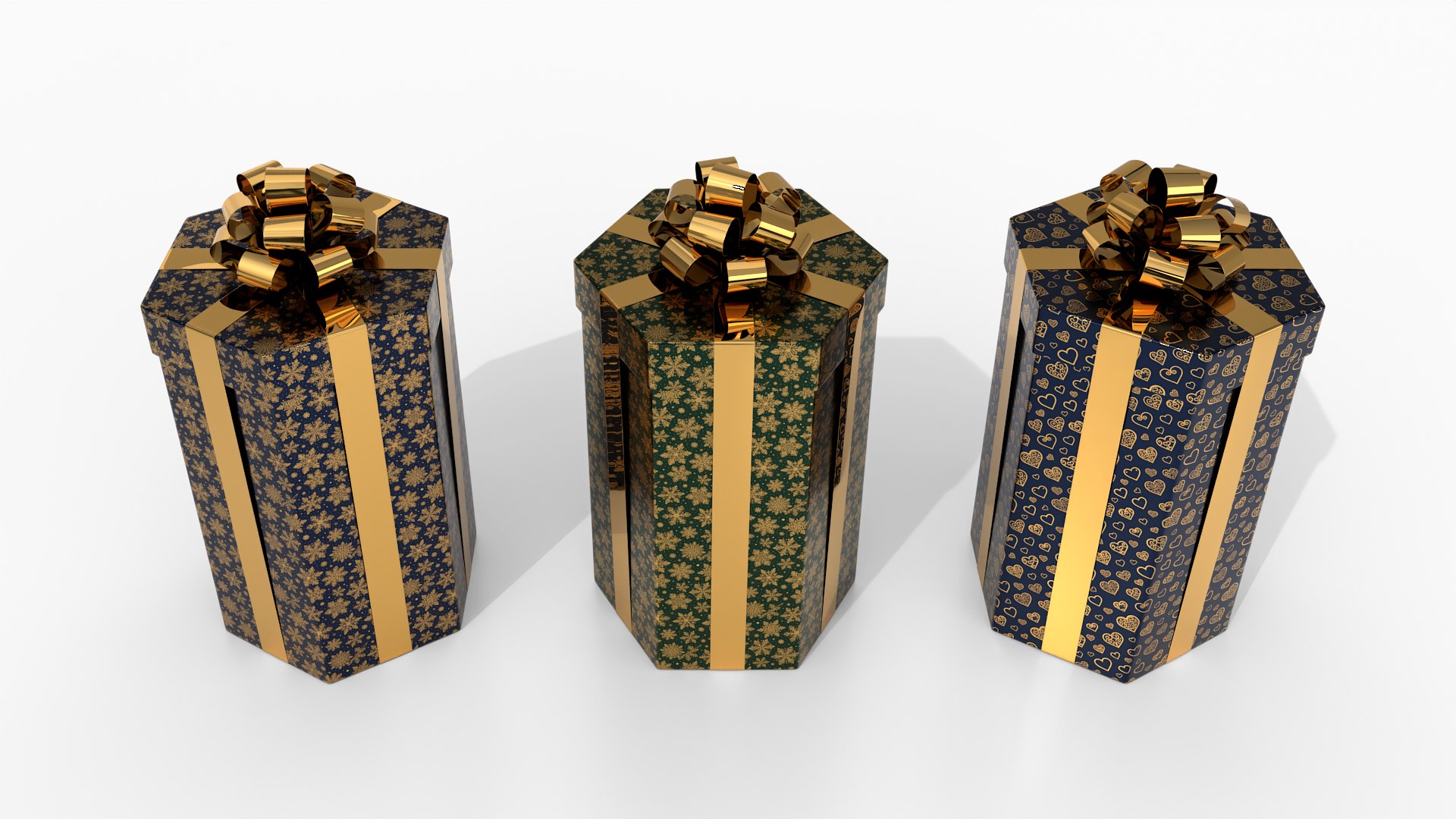 Gift Boxes - Round and Hexagon Trio with Glossy Ribbon Rosette 3D https://p.turbosquid.com/ts-thumb/wq/nhzipB/QA/c6/png/1772847795/1920x1080/fit_q87/5ac9271e1c866763d9b2580c98415f63ddb38018/c6.jpg