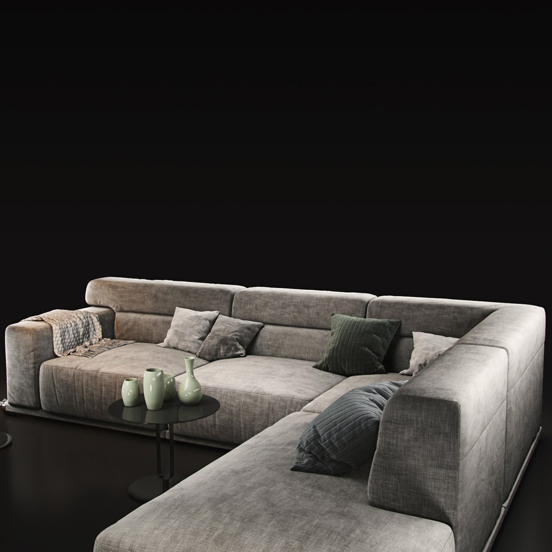 Sofa Natuzzi Dorian 2904 3D Model - TurboSquid 1193690