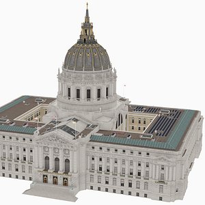 3D San Francisco City Hall model