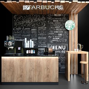 3D cafes restaurants model