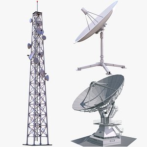 Satellite Dishes and Cellular Tower