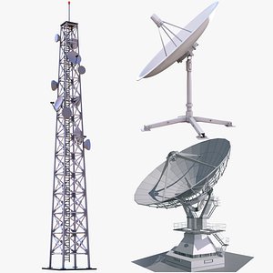 Satellite Dishes and Cellular Tower