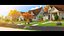3D Cartoon Town Home Exterior